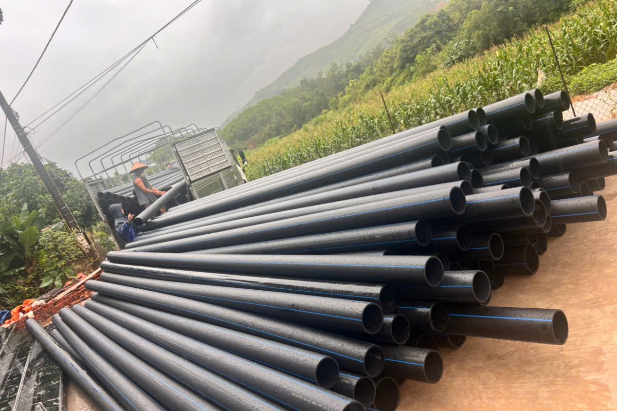 Ống HDPE phục vụ công trình cấp nước vùng núi